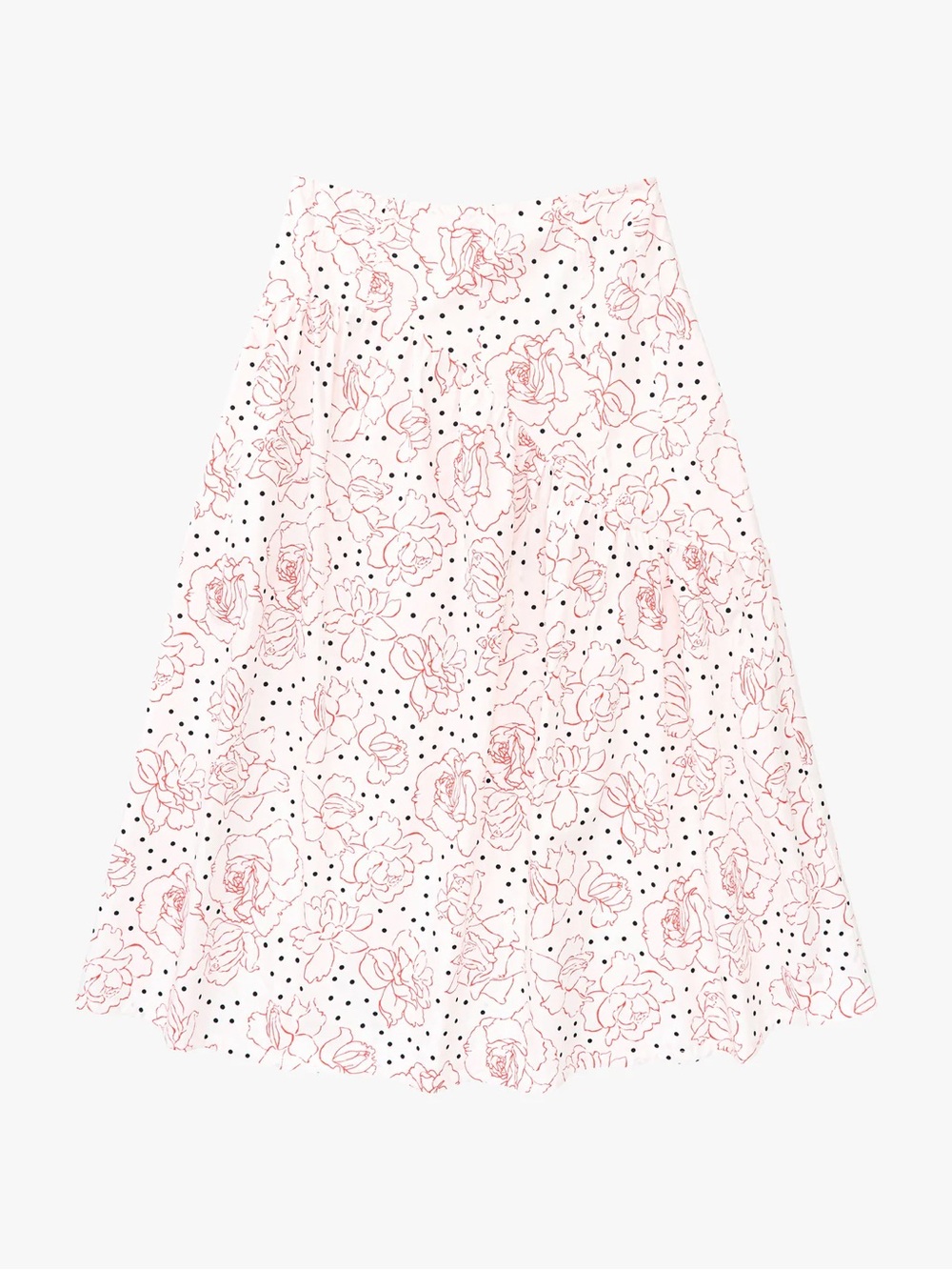 NWT Lisa says gah Maeve rose dot midi skirt-SIZE SMALL